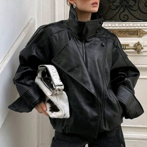 Jackets & Blazers - Viral Sensation Faux Leather Jacket